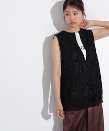 N.（N. Natural Beauty Basic） | レース刺繍ベスト(ベスト)