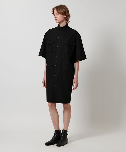 LOEFF（ロエフ）の「＜LOEFF＞コットン ギャバジン M-65 ドレス（ワンピース・レディース・ブラック/ダークグレー・1/0）」の5枚目の写真