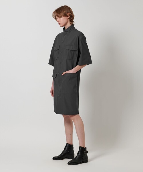 LOEFF（ロエフ）の「＜LOEFF＞コットン ギャバジン M-65 ドレス（ワンピース・レディース・ブラック/ダークグレー・1/0）」の6枚目の写真