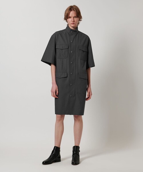 LOEFF（ロエフ）の「＜LOEFF＞コットン ギャバジン M-65 ドレス（ワンピース・レディース・ブラック/ダークグレー・1/0）」の7枚目の写真