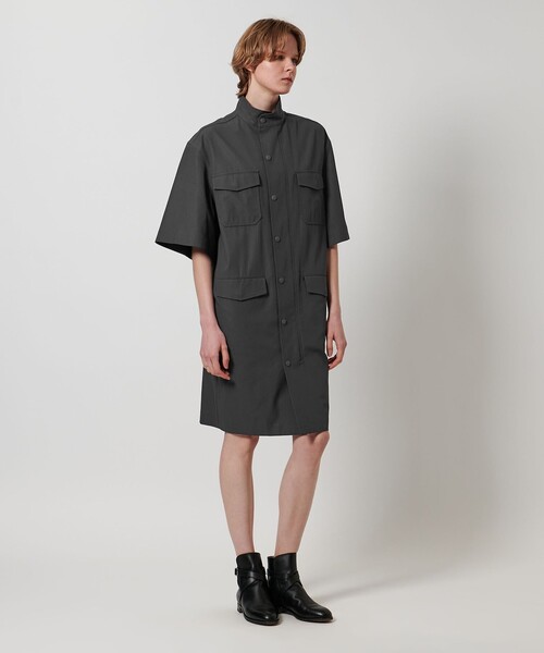 LOEFF（ロエフ）の「＜LOEFF＞コットン ギャバジン M-65 ドレス（ワンピース・レディース・ブラック/ダークグレー・1/0）」の8枚目の写真