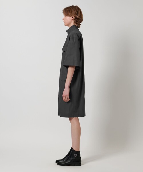 LOEFF（ロエフ）の「＜LOEFF＞コットン ギャバジン M-65 ドレス（ワンピース・レディース・ブラック/ダークグレー・1/0）」の11枚目の写真