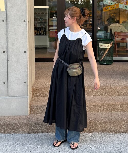 セール】【着映えアイテム】綿ボイルキャミワンピース《WEB限定