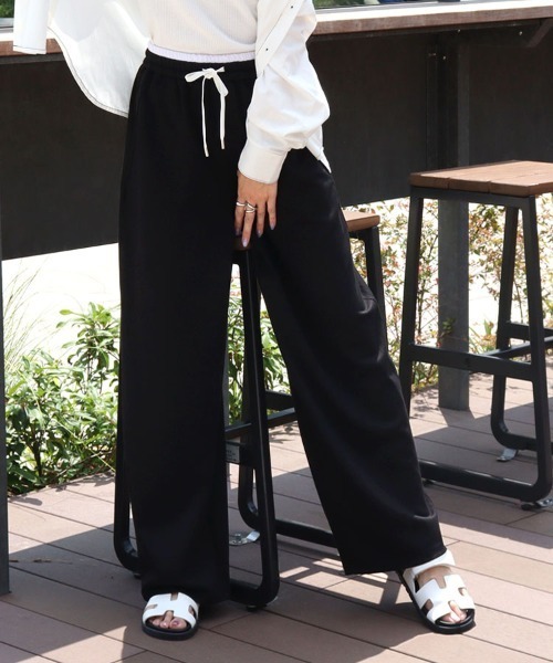 DONOBAN(ドノバン)の「カーブスウェット【ショート丈】&【ロング丈】(スウェット・レディース・ブラック/グレー/アイボリー・LONG/SHORT)」の2枚目の写真