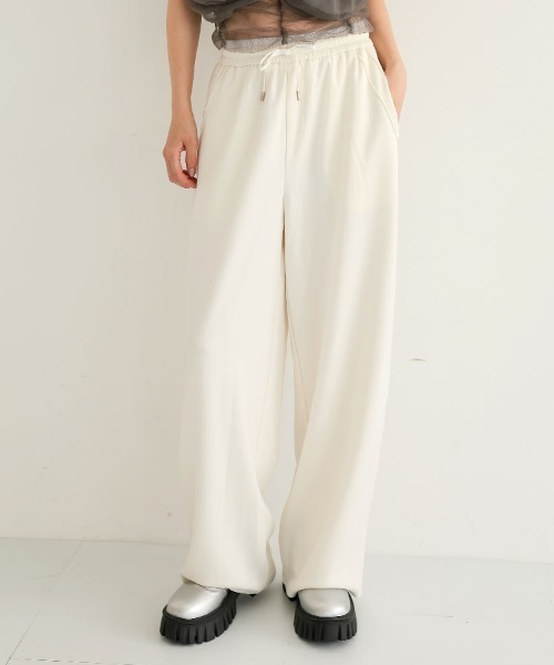 DONOBAN(ドノバン)の「カーブスウェット【ショート丈】&【ロング丈】(スウェット・レディース・ブラック/グレー/アイボリー・LONG/SHORT)」の6枚目の写真