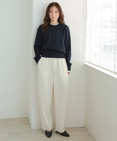 DONOBAN(ドノバン)の「カーブスウェット【ショート丈】&【ロング丈】(スウェット・レディース・ブラック/グレー/アイボリー・LONG/SHORT)」の18枚目の写真