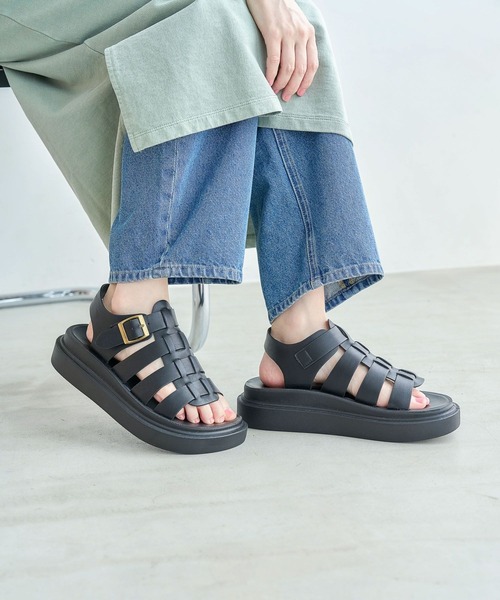 studio CLIP（スタディオクリップ）の「軽らくグルカサンダル（サンダル・レディース・ブラック/その他2・MEDIUM/LARGE）」の4枚目の写真