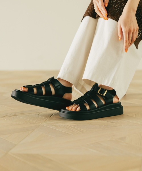 studio CLIP（スタディオクリップ）の「軽らくグルカサンダル（サンダル・レディース・ブラック/その他2・MEDIUM/LARGE）」の6枚目の写真