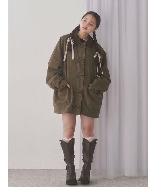 Ribbonハンティングジャケット（ブルゾン）｜merry jenny（メリー