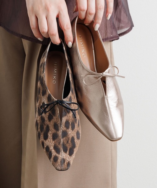 HIMIKO(ヒミコ)の「【HIMIKO】【撥水】センタースリットリボンパンプス/651312(パンプス・レディース・ブラウン系その他/ピンク/ブラック・25.5cm/24.5cm/22.5cm/22.0cm/23.5cm/23.0cm/25.0cm/24.0cm)」の3枚目の写真