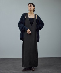 SALON adam et rope' | [25AW]GENTLE SILK ジャンパースカート【セットアップ対応・洗える】(ジャンパースカート)