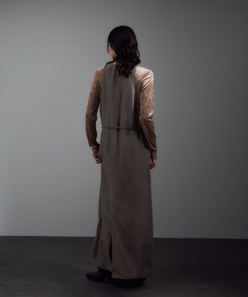 SALON adam et rope'（サロン アダム エ ロペ）の「[25AW]GENTLE SILK ジャンパースカート【セットアップ対応・洗える】（ジャンパースカート・レディース・ブラック/ブラウン系その他2/ピンク系その他2・FREE）」の8枚目の写真