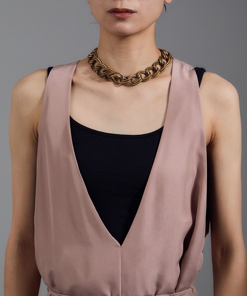 SALON adam et rope'（サロン アダム エ ロペ）の「[25AW]GENTLE SILK ジャンパースカート【セットアップ対応・洗える】（ジャンパースカート・レディース・ブラック/ブラウン系その他2/ピンク系その他2・FREE）」の15枚目の写真