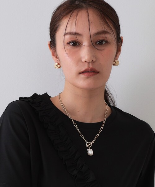 OPAQUE.CLIP（オペークドットクリップ）の「チェーン×フェイクパール マンテルネックレス（ネックレス・レディース・ゴールド/シルバー・00）」の9枚目の写真
