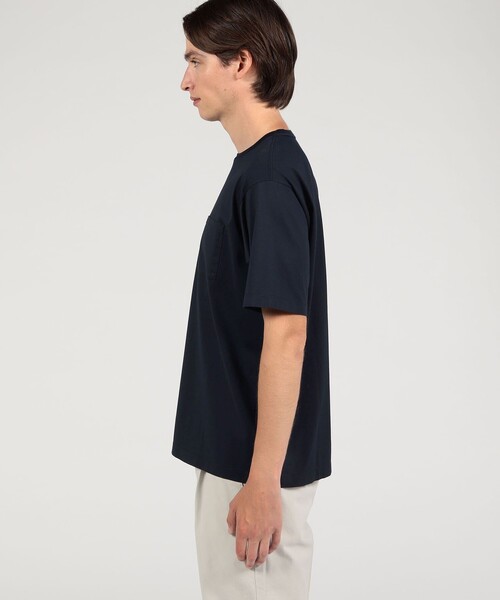 TOMORROWLAND (トゥモローランド)の「ギザコットン ハーフスリーブ ポケットTシャツ(Tシャツ/カットソー・メンズ・ネイビー/キャメル/スカイブルー/ライトベージュ/レッド系その他/ブルー系その他・S/M/L)」の9枚目の写真