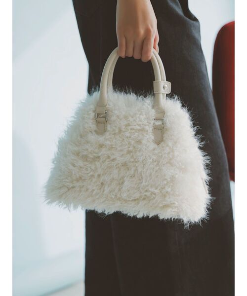 LAGUNAMOON（ラグナムーン）の「ミニショルダーボストンバッグ（ボストンバッグ・レディース・アイボリー/ダークブラウン/モカ・FREE）」の11枚目の写真