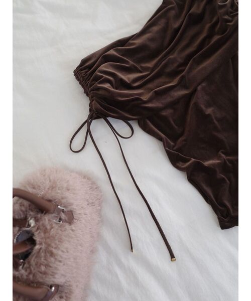 LAGUNAMOON（ラグナムーン）の「ミニショルダーボストンバッグ（ボストンバッグ・レディース・アイボリー/ダークブラウン/モカ・FREE）」の13枚目の写真