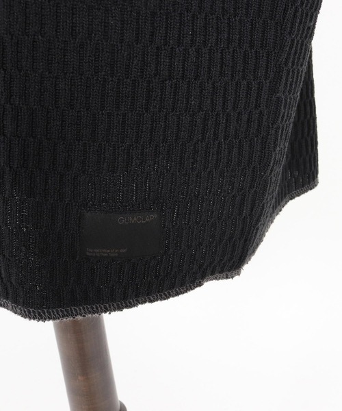 GLIMCLAP(グリムクラップ)の「mlt5299-Jacquard texture cut sew-Distressed for a vintage look- ロングスリーブプルオーバー(Tシャツ/カットソー・メンズ・ホワイト/ブラック・S/M/L)」の22枚目の写真