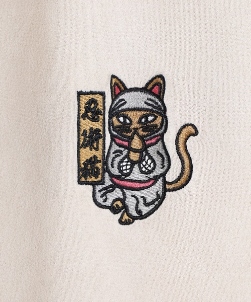 palomawool 猫　カットソー paloma wool 猫プリント ネイビー 長袖Tシャツ