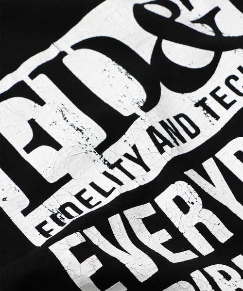 FIDELITY（フィデリティ）の「BACK FD&T TUBE TEE / 半袖バックロゴTシャツ（Tシャツ/カットソー・メンズ・ブラック/ホワイト・MEDIUM/LARGE）」の10枚目の写真