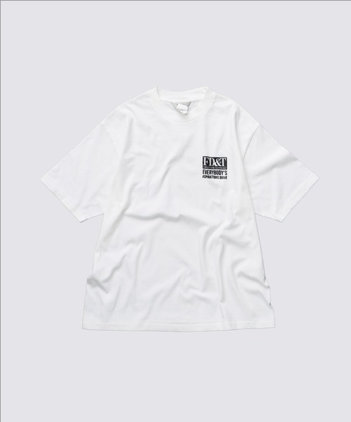 FIDELITY（フィデリティ）の「BACK FD&T TUBE TEE / 半袖バックロゴTシャツ（Tシャツ/カットソー・メンズ・ブラック/ホワイト・MEDIUM/LARGE）」の3枚目の写真