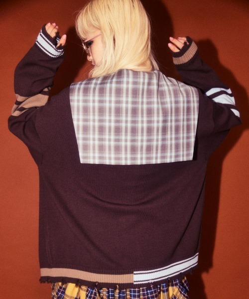 Candy Stripper(キャンディストリッパー)の「SAILOR CHECK シャツ(シャツ/ブラウス・レディース・ピンク/ブラウン/ブラック・FREE)」の8枚目の写真