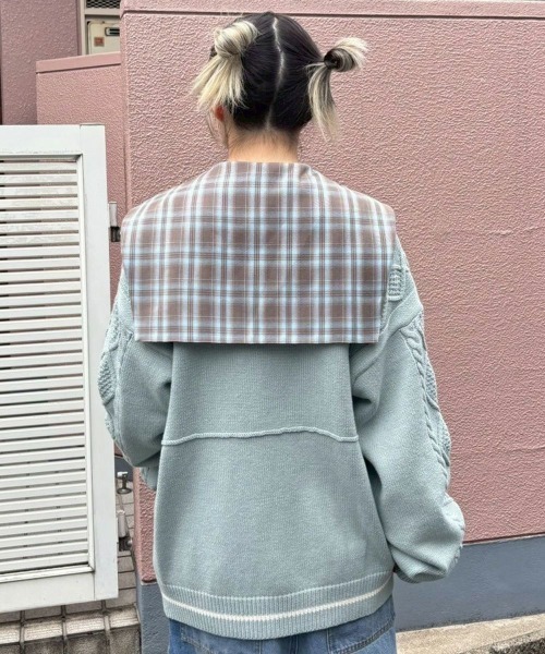 Candy Stripper(キャンディストリッパー)の「SAILOR CHECK シャツ(シャツ/ブラウス・レディース・ピンク/ブラウン/ブラック・FREE)」の10枚目の写真