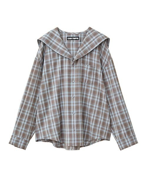 Candy Stripper(キャンディストリッパー)の「SAILOR CHECK シャツ(シャツ/ブラウス・レディース・ピンク/ブラウン/ブラック・FREE)」の15枚目の写真