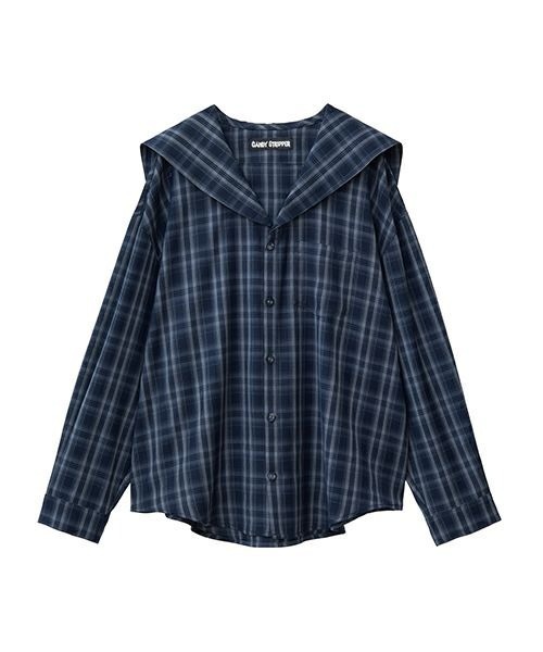 Candy Stripper(キャンディストリッパー)の「SAILOR CHECK シャツ(シャツ/ブラウス・レディース・ピンク/ブラウン/ブラック・FREE)」の16枚目の写真