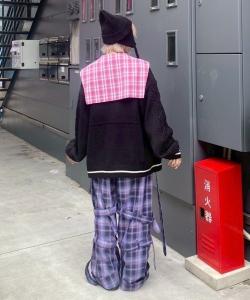 Candy Stripper（キャンディストリッパー）の「SAILOR CHECK シャツ（シャツ/ブラウス・レディース・ピンク/ブラウン/ブラック・FREE）」の10枚目の写真