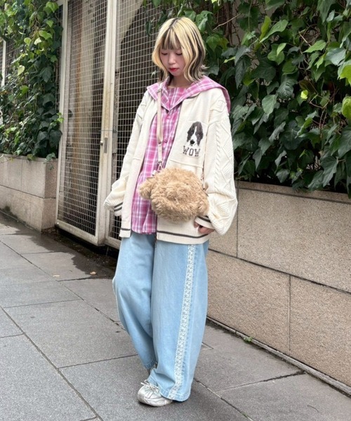 Candy Stripper（キャンディストリッパー）の「SAILOR CHECK シャツ（シャツ/ブラウス・レディース・ピンク/ブラウン/ブラック・FREE）」の12枚目の写真