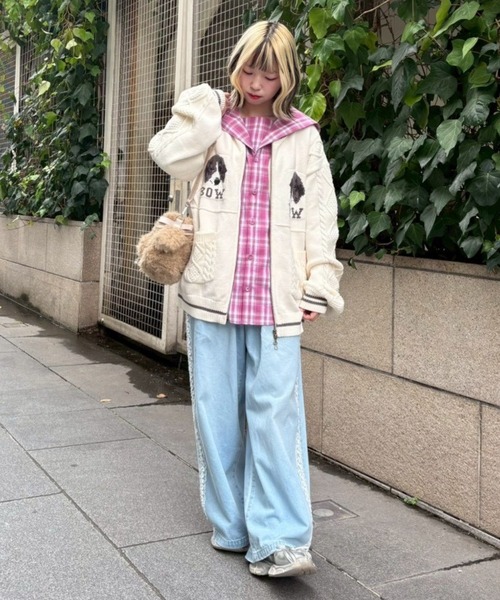 Candy Stripper（キャンディストリッパー）の「SAILOR CHECK シャツ（シャツ/ブラウス・レディース・ピンク/ブラウン/ブラック・FREE）」の11枚目の写真