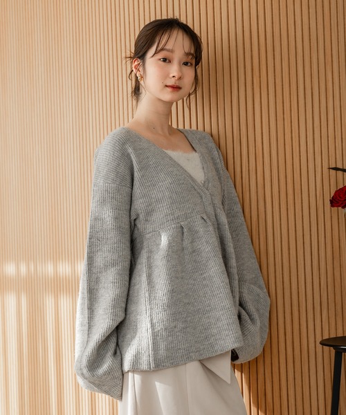 マイディール ニット mideal マイディール スパンコールニット