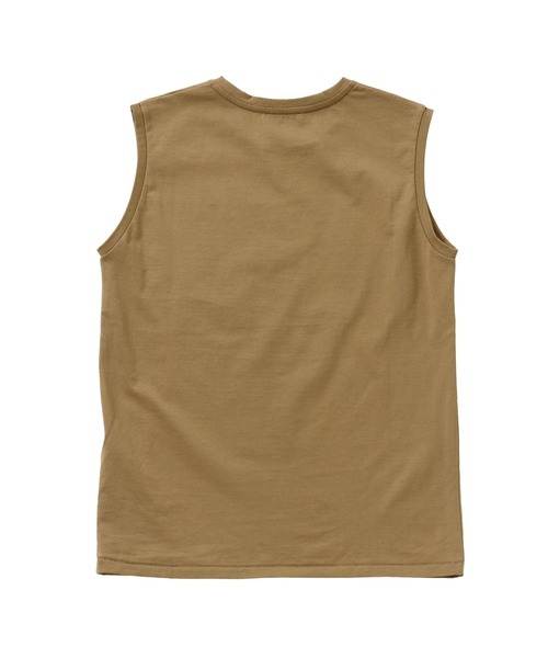 ATON（エイトン）の「ATON SUVIN 60/2 TANK TOP KKAGGM0014（タンクトップ・レディース・ベージュ/グリーン・SMALL）」の5枚目の写真