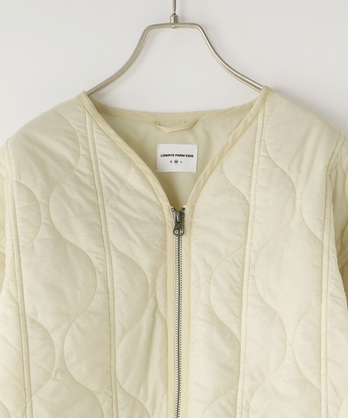 LOWRYS FARM（ローリーズファーム）の「【160-170サイズ】キルティングブルゾン　 497143（ブルゾン・キッズ・カーキ/アイボリー/ブラック・MEDIUM/LARGE）」の9枚目の写真