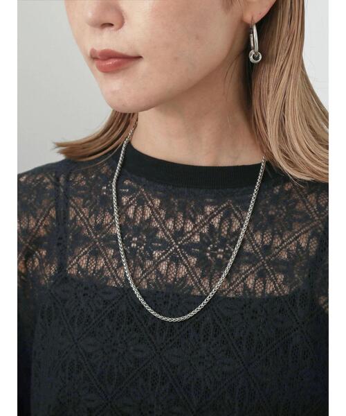 Samansa Mos2 blue（サマンサモスモスブルー）の「レースTシャツ（Tシャツ/カットソー・レディース・オフホワイト/ブラウン/ブラック・F）」の20枚目の写真