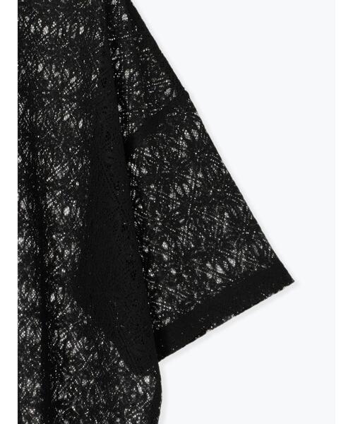 Samansa Mos2 blue（サマンサモスモスブルー）の「レースTシャツ（Tシャツ/カットソー・レディース・オフホワイト/ブラウン/ブラック・F）」の13枚目の写真