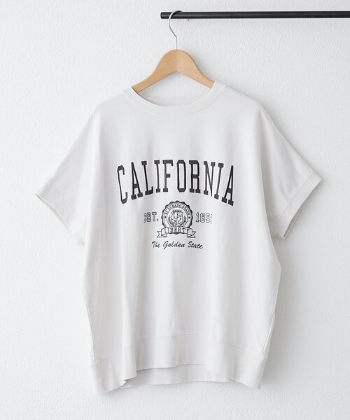 NAO(ナオ)の「【NAO】ミニ裏毛ピグメントプルオーバー(Tシャツ/カットソー・レディース・チャコールグレー/オレンジ/ネイビー/ライトグレー・FREE)」の1枚目の写真