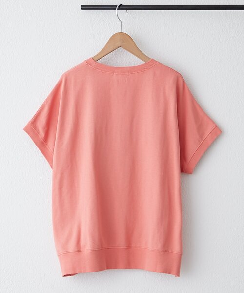 NAO(ナオ)の「【NAO】ミニ裏毛ピグメントプルオーバー(Tシャツ/カットソー・レディース・チャコールグレー/オレンジ/ネイビー/ライトグレー・FREE)」の12枚目の写真