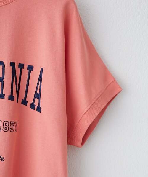 NAO(ナオ)の「【NAO】ミニ裏毛ピグメントプルオーバー(Tシャツ/カットソー・レディース・チャコールグレー/オレンジ/ネイビー/ライトグレー・FREE)」の9枚目の写真