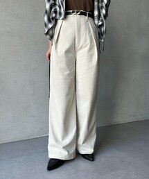 Thevon | コーデュロイハイウエストタックパンツ(その他パンツ)