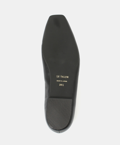 美品 LE TALON ルタロン Vカット フラット パンプス 23スクエアトゥ スクエアVカットフラット（フラットシューズ）｜LE TALON（ル