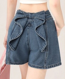 Miniministore（ミニミニストア）の「ウエストリボンデニムショートパンツ韓国風（デニムパンツ）」