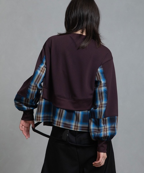 MARECHAL TERRE（マルシャルテル）の「レイヤードトップス（Tシャツ/カットソー・レディース・ブラック/カーキ/ネイビー/ブラウン・MEDIUM）」の20枚目の写真