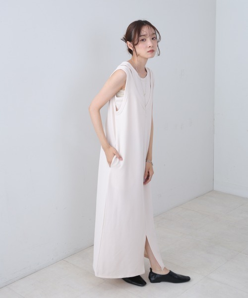 Bab(バブ)の「【S・Mサイズ展開】レイヤードSETワンピース(ワンピース・レディース・ホワイト系その他/ブラウン/ブラック・S/M)」の6枚目の写真