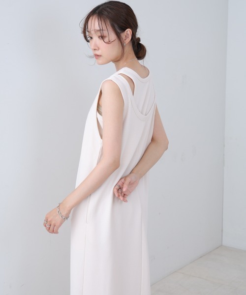 Bab(バブ)の「【S・Mサイズ展開】レイヤードSETワンピース(ワンピース・レディース・ホワイト系その他/ブラウン/ブラック・S/M)」の7枚目の写真