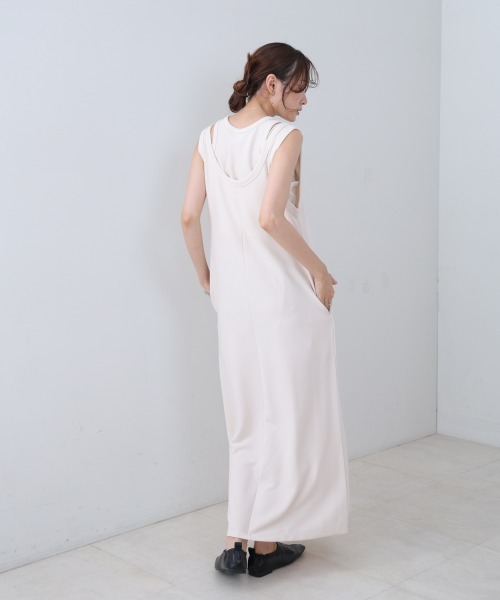 Bab(バブ)の「【S・Mサイズ展開】レイヤードSETワンピース(ワンピース・レディース・ホワイト系その他/ブラウン/ブラック・S/M)」の8枚目の写真