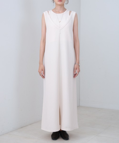 Bab(バブ)の「【S・Mサイズ展開】レイヤードSETワンピース(ワンピース・レディース・ホワイト系その他/ブラウン/ブラック・S/M)」の10枚目の写真