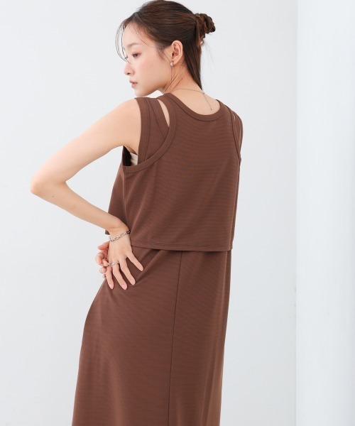 Bab(バブ)の「【S・Mサイズ展開】レイヤードSETワンピース(ワンピース・レディース・ホワイト系その他/ブラウン/ブラック・S/M)」の19枚目の写真