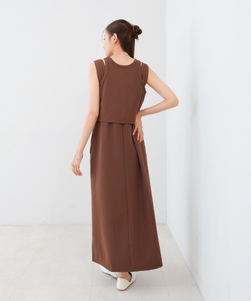 Bab(バブ)の「【S・Mサイズ展開】レイヤードSETワンピース(ワンピース・レディース・ホワイト系その他/ブラウン/ブラック・S/M)」の20枚目の写真